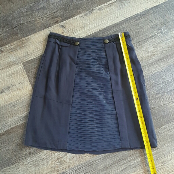 Anthropologie Girls from Savoy  women blue midi pencil skirt size S - Picture 3 of 8